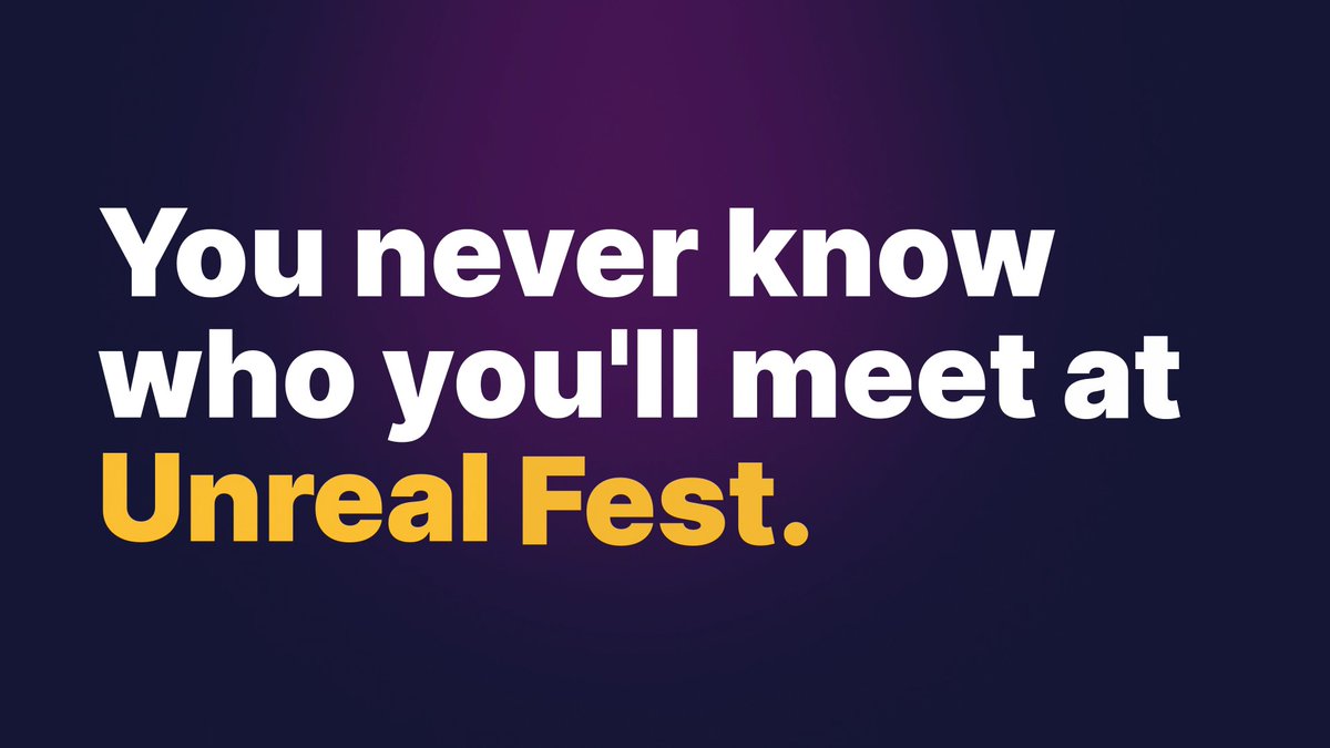 Get your ticket for Unreal Fest 2023! Be in the room with everyone else who's spent their year compiling shaders 🖥️ Join us in New Orleans in October for three action-packed days of training, speakers, and a big Unreal Fest Party: