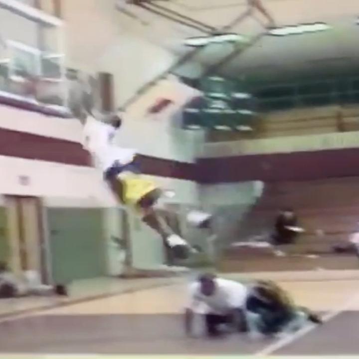 15 year old Kobe in the high school dunk contest
