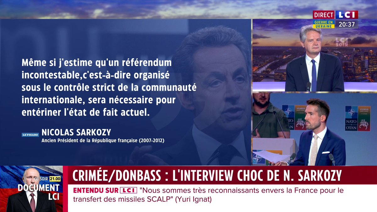 🔴Crimée/Donbass : l'interview choc de N. Sarkozy 🗣️"Ses propos sont honteux", assure Jérôme Poirot à Guillaume Cérin.