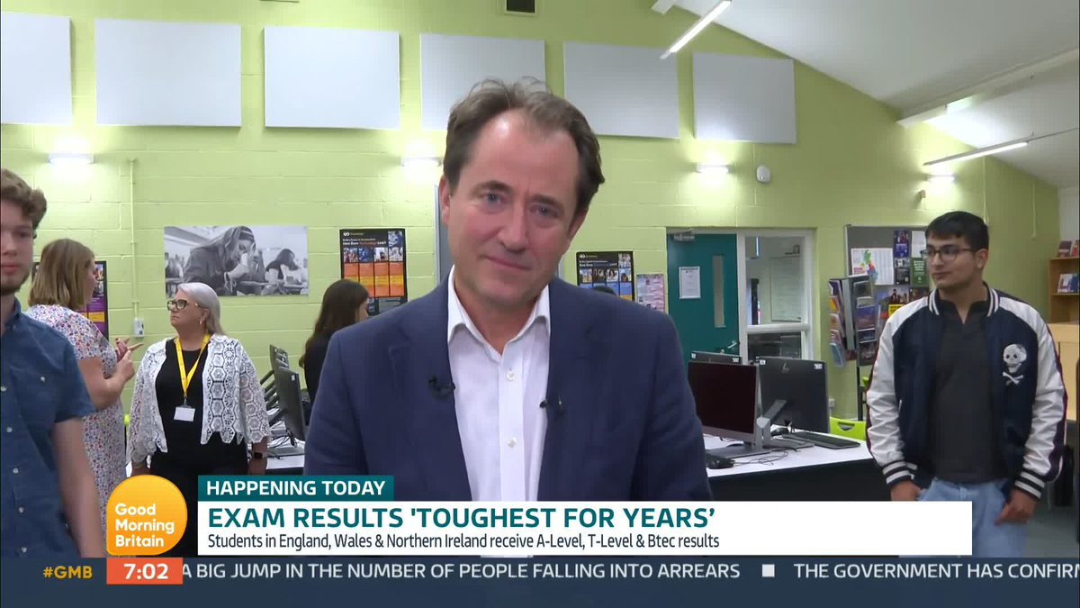 A-level students in England, Wales and Northern Ireland will receive their exam grades this morning. It's one of the most controversial results days for years because students in England have been warned to expect fewer top grades with marking going back to pre-pandemic levels.