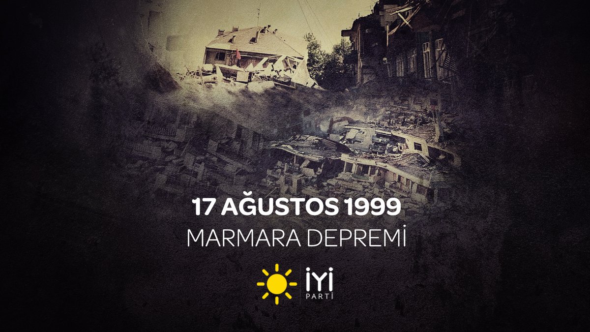 Bazı acıların üzerinden 24 yıl geçse de silinmiyor. Zamanın, insan canının ve bilimin değerini çok geç olmadan anladığımızda; acılarımız, yeni acılara bekçi değil tedbir olacak... #17Ağustos1999 Marmara Depremi'nde kaybettiğimiz vatandaşlarımızı rahmetle anıyoruz.