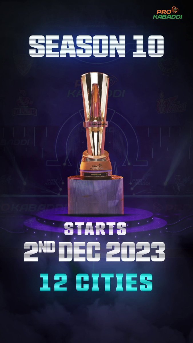 We've got an early 🎁 for you 🤩 Gear up for a zabar-𝐝𝐮𝐬-t season starting from 2nd December 🗓️ #ProKabaddi #Season10