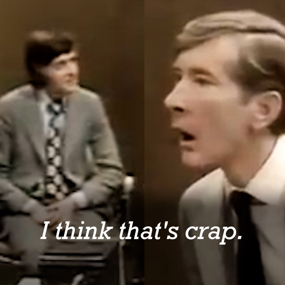 Kenneth Williams attacked workers for going on strike. This was Michael Parkinson's response. Rest in Peace Parky.