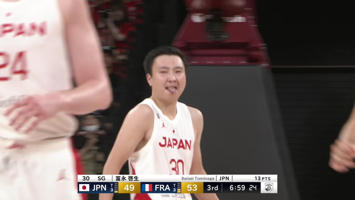 距離関係なしのディープスリー🥶 富永 啓生/ keisei tominaga 📺日本テレビ系で生放送中 📡バスケットLIVE/DAZN/TVerで生配信中 ▶️ #AkatsukiJapan #日本一丸
