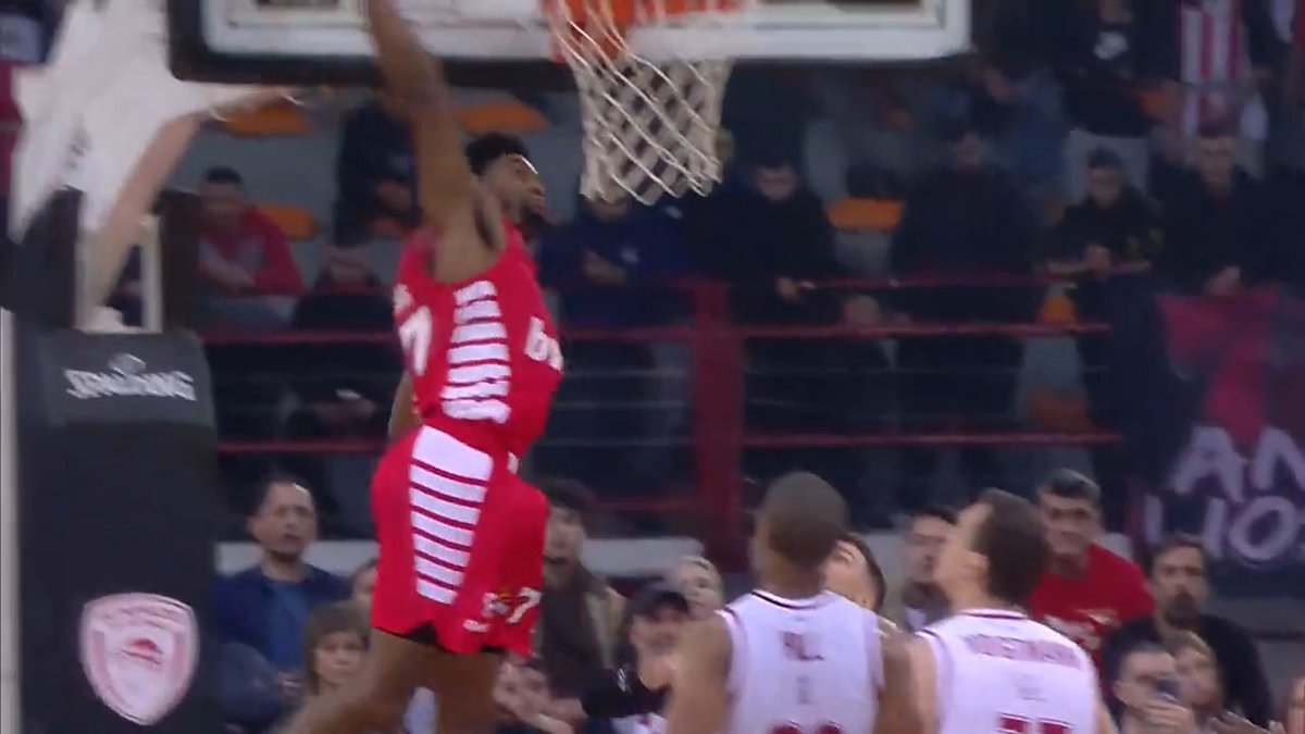 The human highlight reel Shaquielle McKissic turns 33 today! Check out some of his most explosive dunks for Olympiacos B.C. last season 🚀 #EveryGameMatters