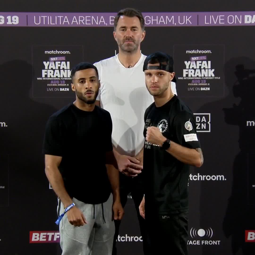 FACE OFF 👀 Galal Yafai vs Tommy Frank 🛡️ WBC International Flyweight Title #YafaiFrank live on DAZN Boxing