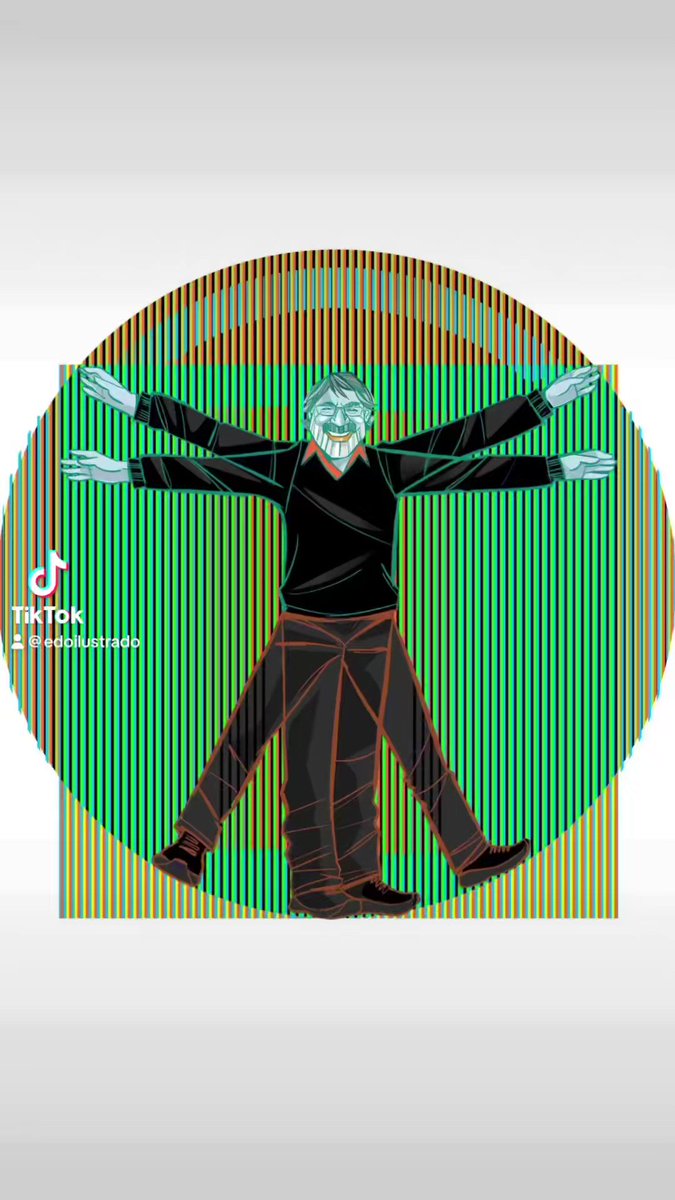 ¡Cruz Diez centenario! Hoy nuestro Jedi Carlos Cruz Diez cumple 100 años. Y desde esta tribuna lo celebramos con arte! Esta obra se titula: #CruzDiez100. Me inspiré en el famoso hombre del Vitruvio, de Leonardo Da Vinci, porque al igual que Leonardo, Cruz Diez fue innovador y disruptivo. El maestro Cruz Diez es considerado uno de los principales representantes del arte cinético y óptico en el Mundo. En este homenaje, la esfera y el cuadrado se funden en una explosión de colores. son sus famosas fisicromías, “trampas de luz”, creadas por el maestro en donde aparecen por arte de magia , gamas cromáticas que no están en la pintura física. Con Cruz Diez, el Arte se vuelve participativo. Los espectadores tenemos forma activa en la obra, descubriendo colores Es Arte a beneficio de la sociedad. Cruz Diez para mi ha sido desde hace años una inspiración. Más allá del artista, de su genialidad y su profesionalismo, su don de gente y su humildad también lo hace inmenso. ¡Cuando sea grande, quiero ser como Cruz Diez! #cruzdiez #venezuela #cruzdiez100 #carloscruzdiez