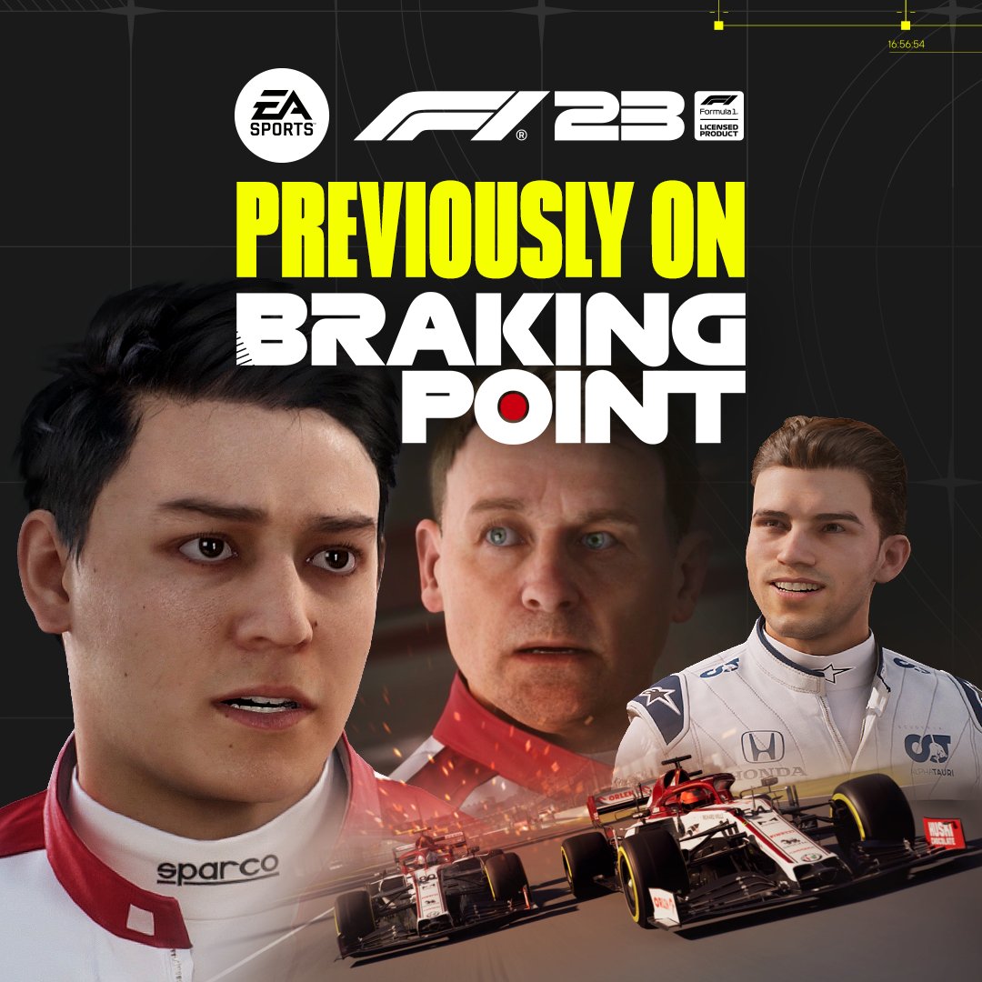 💥 Previously, on Braking Point.... 💥 Bust your summer break blues with Braking Point 2, the latest exciting chapter of the fictional epic following Aiden Jackson, Callie Mayer, and of course, Devon Butler 😈 Only in #F123 🏁