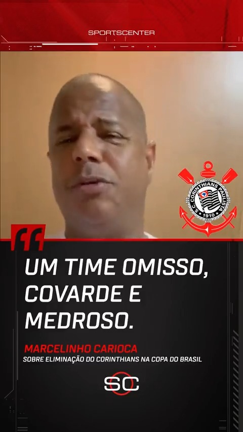 Qual sua opinião, fã de esporte?😰 Marcelinho Carioca critica Luxemburgo e detona postura do Corinthians. #FutebolNaESPN