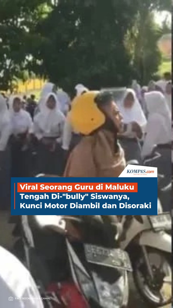 Viral Seorang Guru di Maluku Tengah Di-"bully" Siswanya, Kunci Motor Diambil dan Disoraki.
