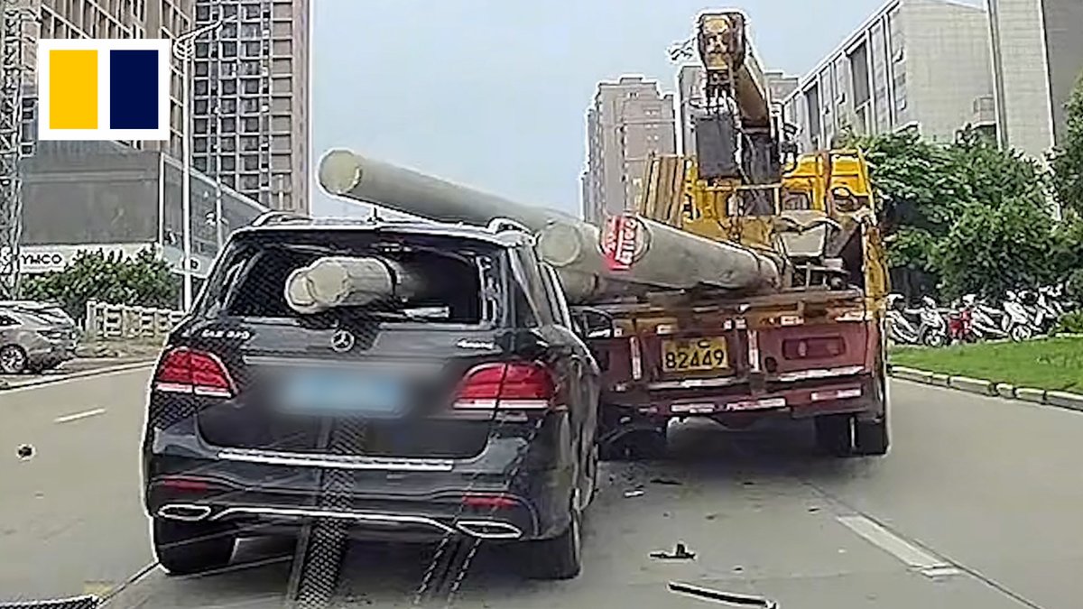 An attempt to overtake did not end well for this driver.