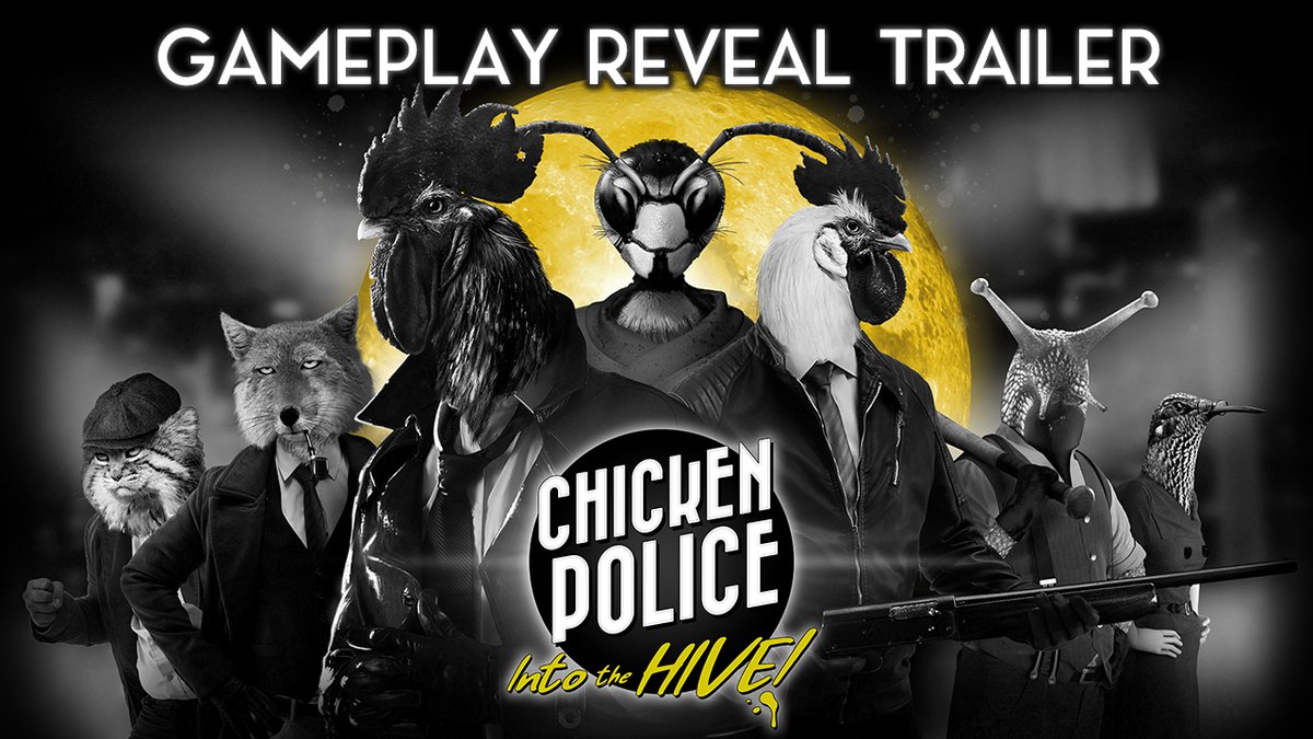 A new mystery will put the future of Clawville in the hands of the Chicken Police. Is this the case that will finally get them killed? 📽 Watch the Gameplay Reveal Trailer for Chicken Police – Into the HIVE! 🔁 Retweet to spread the word! #ChickenPolice #indiegame #indiedev