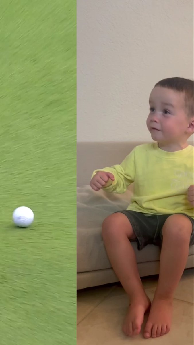 My son Cooper getting fired up! What's better than this? Let’s get after it today BMW Championship PGA TOUR