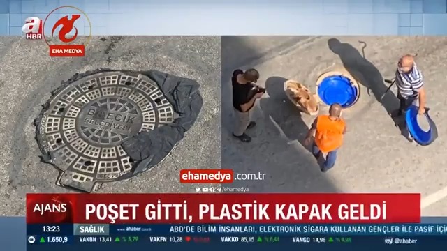 Poşet gitti, plastik kapak geldi ▪️Bilecik'te kentin kabusu olan kanalizasyon kokusuna çözüm bulamayan CHP'li Belediye şimdi de rögar kapaklarını plastikle kapattı. ▪️Fakat uzmanlar bu çözümünün hava almayan kanalizasyon hattında gaz birikmesine neden olarak patlama riski doğuracağını ifade etti.