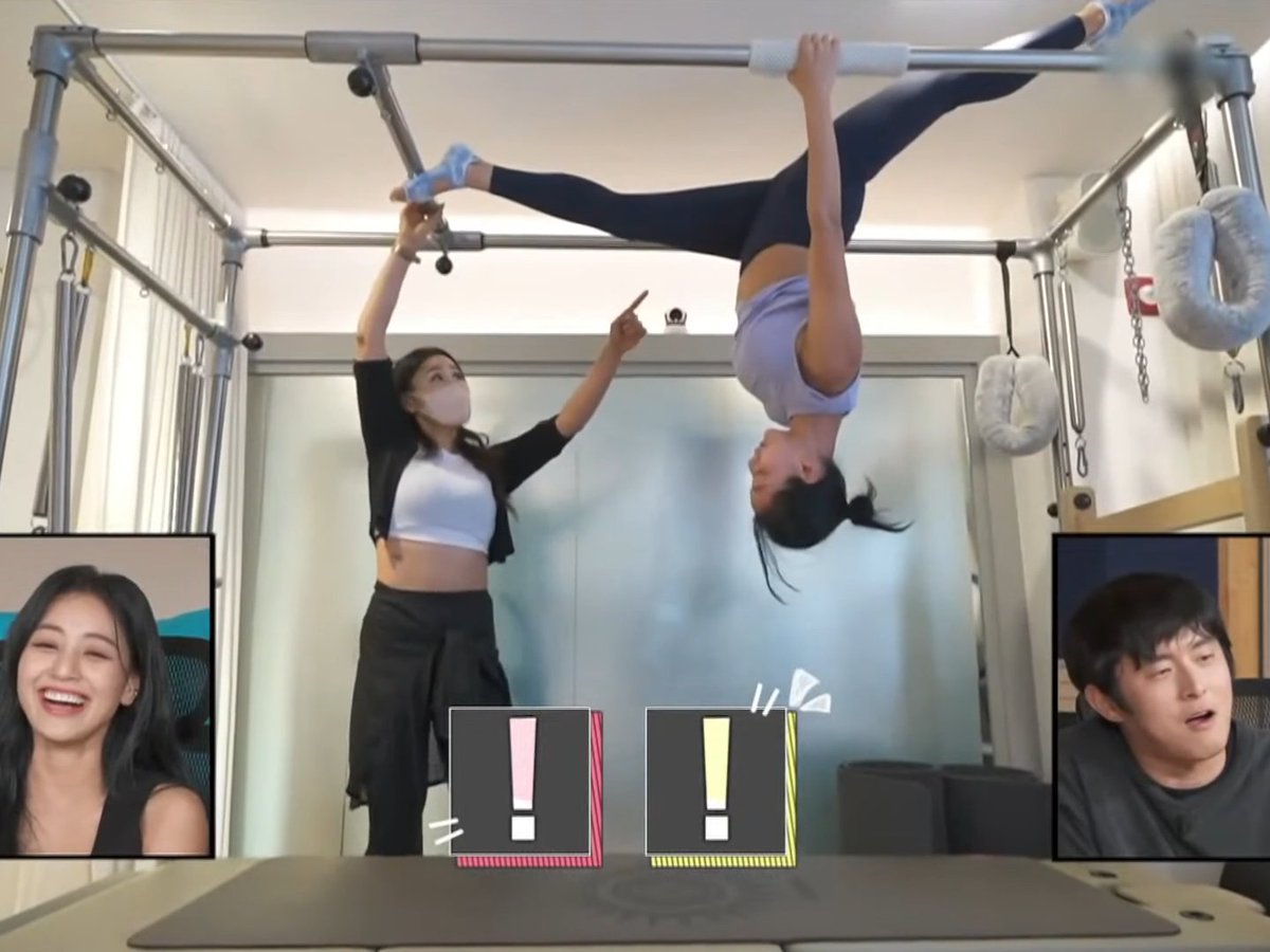 Jihyo's core strength omg she's so cool