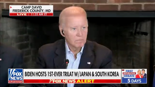 BIDEN: "We're gonna politely ask the press to leave..." He then ignores questions and smirks as his handlers force them out of the room.
