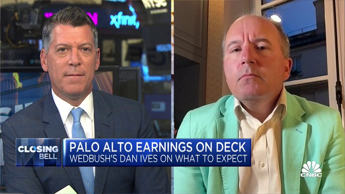 $PANW set to report Q4 earnings after the bell in an unusual Friday afternoon release. Shares have been on a freefall this month as part of a broader cloud stock pullback. Dan Ives on what to expect: