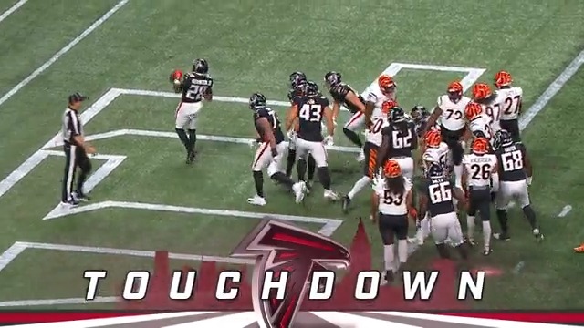 Carlos Washington marches into the end zone 🏃 📱: Stream #CINvsATL on #NFLPlus