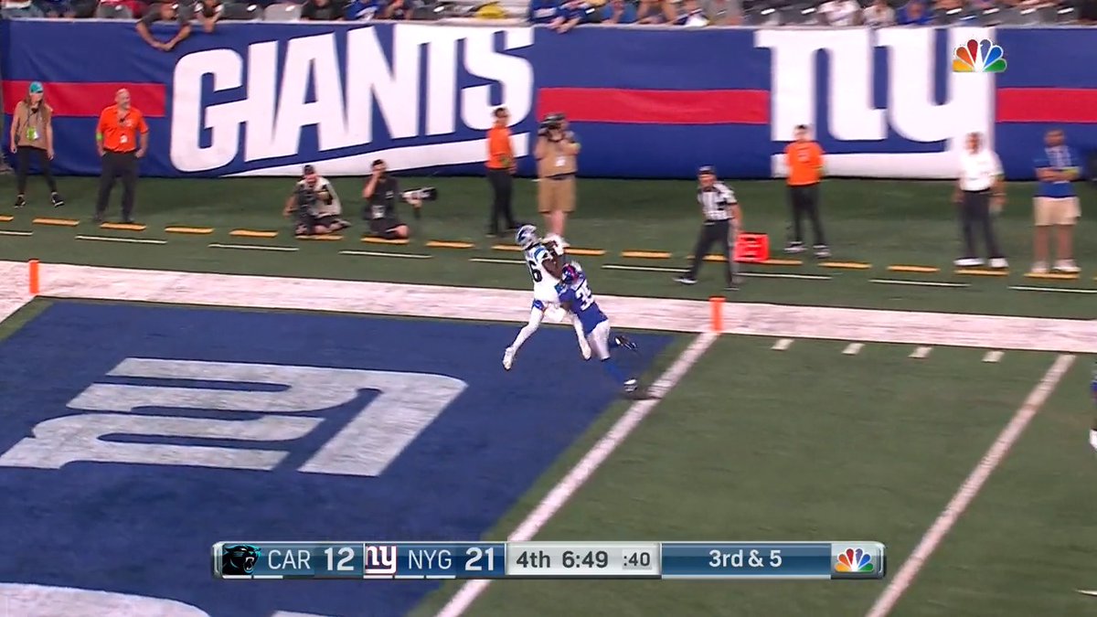 What a throw by Luke Walton 🎯 📺: #CARvsNYG on @NFLNetwork 📱: Stream on #NFLPlus