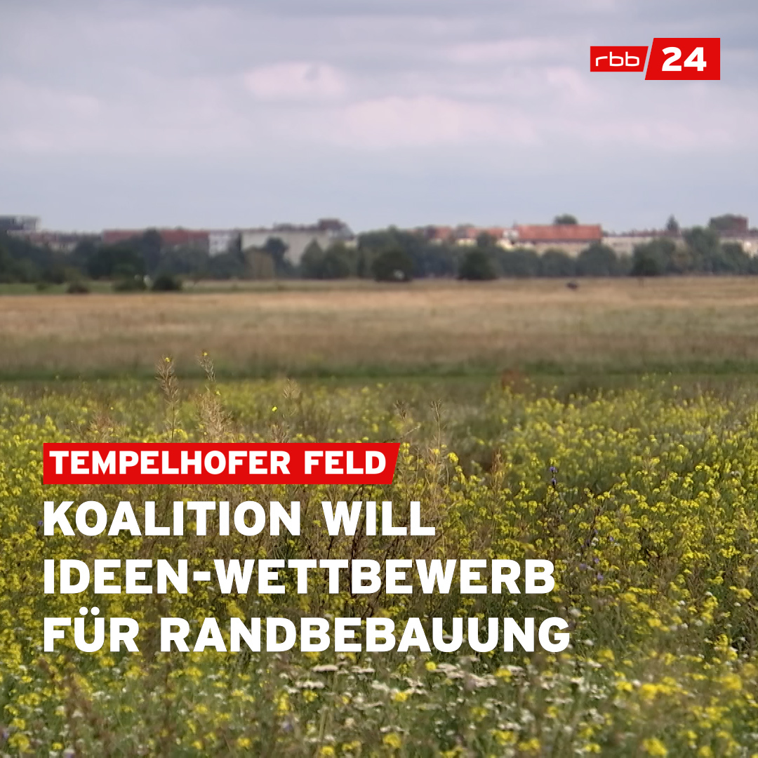 Sollen Wohnungen am Rand des #Tempelhofer Felds in #Berlin gebaut werden? Darüber wird immer wieder diskutiert. Der Berliner #Senat bringt jetzt einen Ideenwettbewerb ins Spiel.