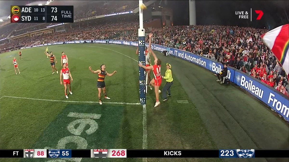 "How has it not gone to a score review? That is a debacle...if (the score review process) doesn't change off the back of that, something is wrong". Mitch Cleary and Nat Edwards unpack the decision to not review Ben Keays' shot at goal.