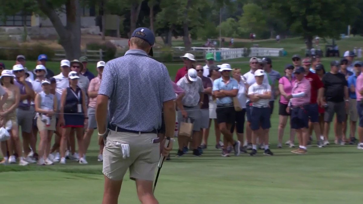 ROLL TIDE! 🐘 Alabama Men's Golf's Nick Dunlap is moving on to the #USAmateur championship match!