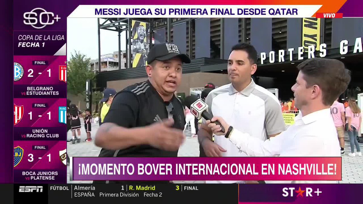 DOMADA INTERNACIONAL del hondureño bostero al venezolano gallina en Nashville!!! #BocaElÚnicoGrande💙💛💙 #BocaEsMundial 🌎🌍🌏