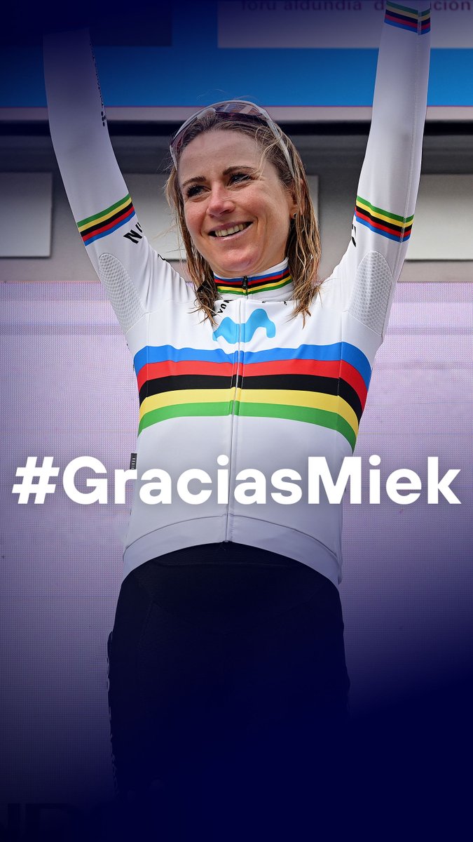 #GraciasMiek 🥹💙 As we enter the final month of Annemiek van Vleuten's legendary career, we wanted to start expressing our gratitude to our champion 🎥Ⓜ️ It's going to be an emotional few weeks. Let's enjoy them together 🤗