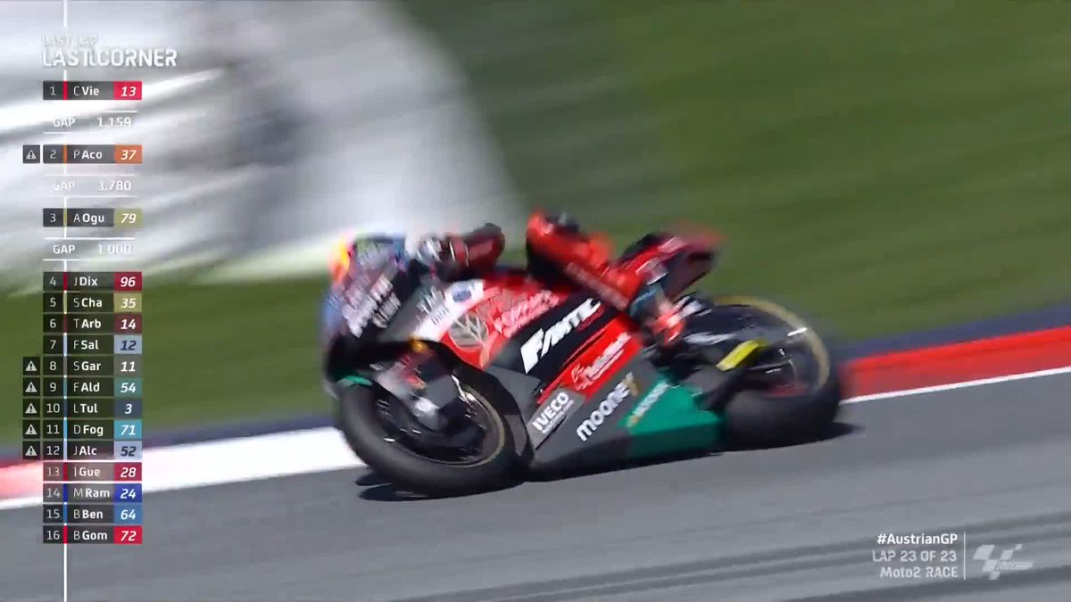 🏁 #Moto2 RACE 🏁 Vietti is back on winning ways for the first time since the 2022 #CatalanGP! 🏆 #AustrianGP 🇦🇹