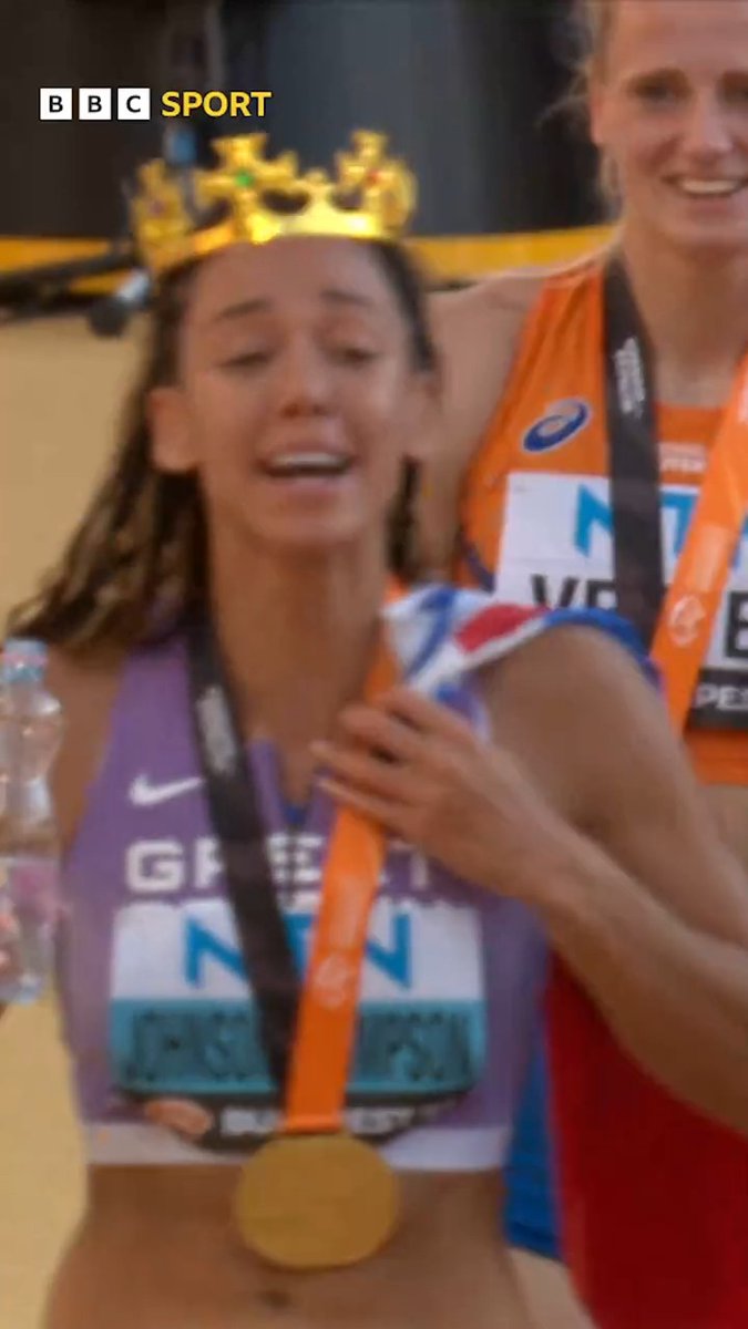 May we introduce... Queen Kat! 🤣👑 #BBCAthletics