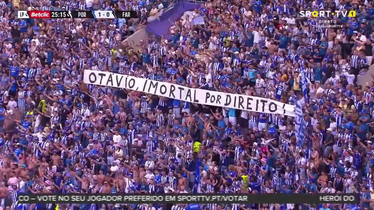 Dragão homenageou Otávio ao minuto 25 👏