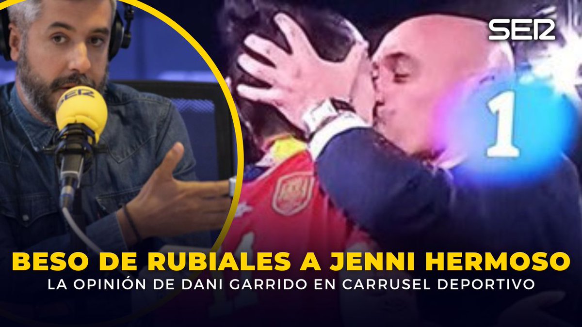 📻 Esta reflexión de Dani Garrido 👇🏽 🗣️ "Es IMPROCEDENTE porque es el Presidente de la Federación y eso no lo puede hacer" 👉🏽 "No recuerdo una imagen de Rubiales sujetando a Carvajal, Marco Asensio o Pedri de la cara y besándole cuando ganaron la Nations League"