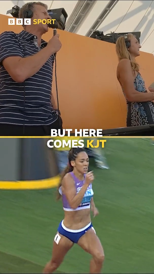 🗣️ "That is going to be a GOLD medal!" It was nearly all too much as it came down to the wire for Katarina Johnson-Thompson... 😰 #BBCAthletics