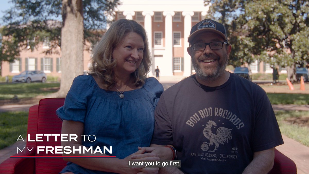 "Be you, have fun, study, and go to class."❤️ A few proud parents offer some encouragement to their freshman Rebs as they begin a brand new chapter. #HottyToddy