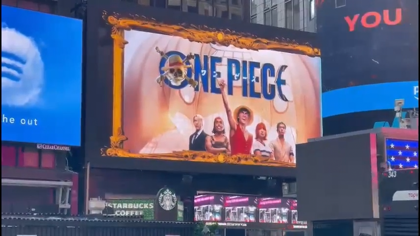 One Piece Live Action promotion at Times Square