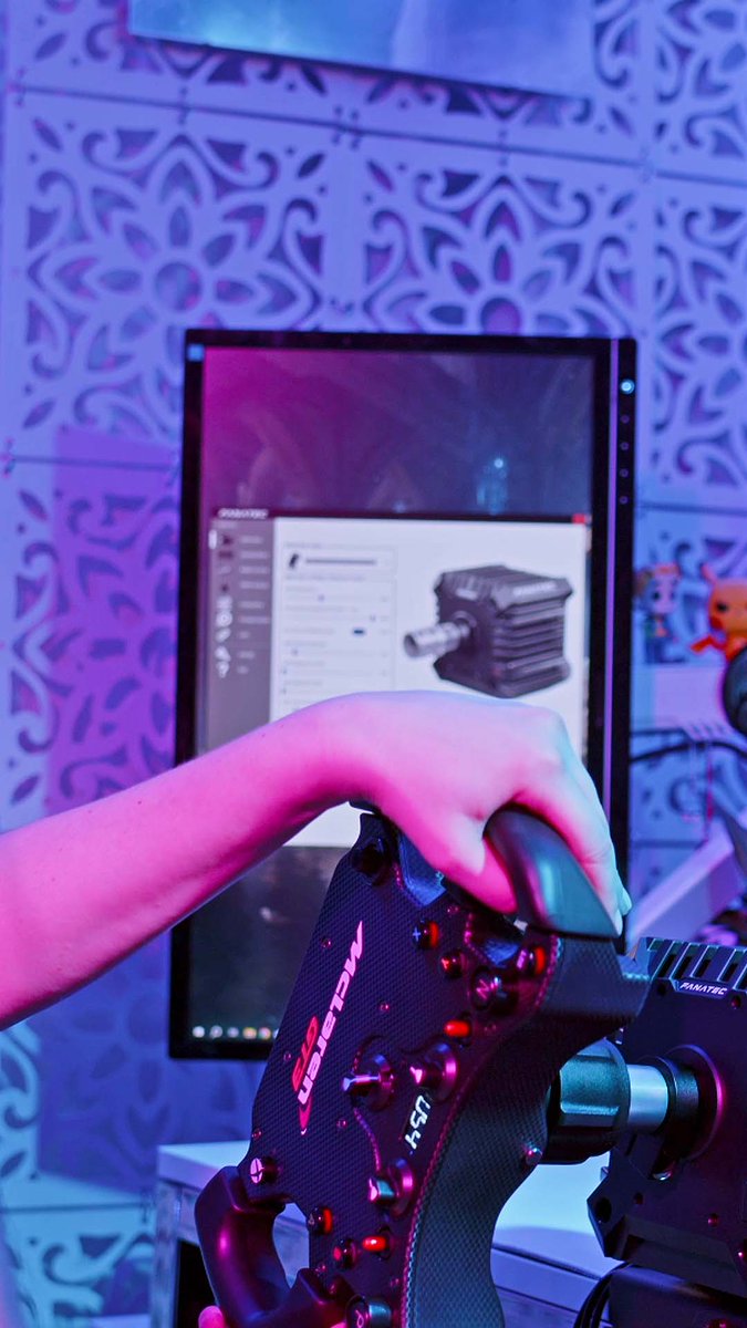 The perfect upgrade for your Game Room with Direct Drive for 199,95€! Get the CSL DD together with any Steering Wheel and any Pedals to save 43% on the Wheel Base! #linkinbio #newstandardd #directdrive #ready2race #fanatec