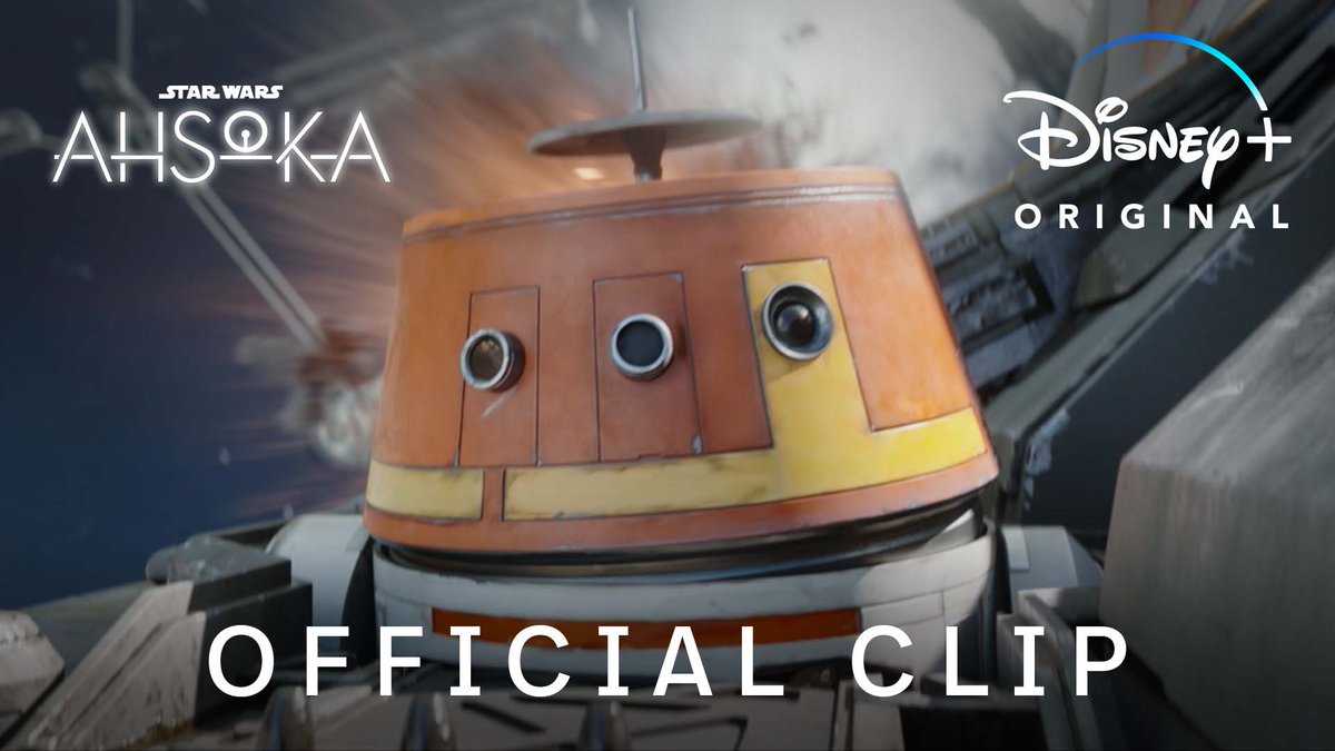 See #Hera and #Chopper in this brand new clip from @AhsokaOfficial, a Star Wars Original series, streaming tomorrow at 6PM PT only on Disney+.