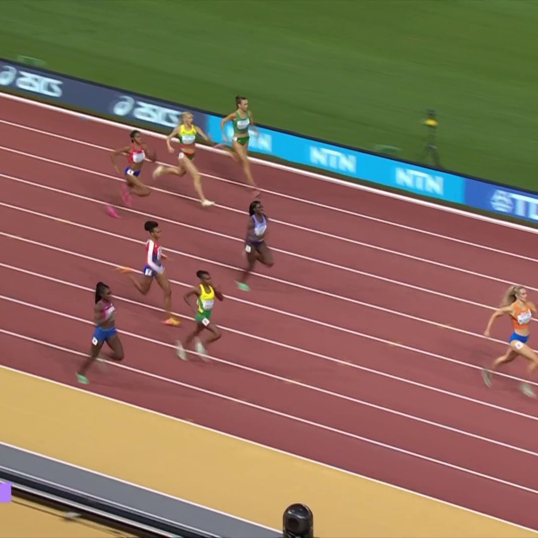 Talitha Diggs is a FIGHTER!!! She’ll represent the U.S.A. in the women’s 400m final 💪 #WorldAthleticsChamps