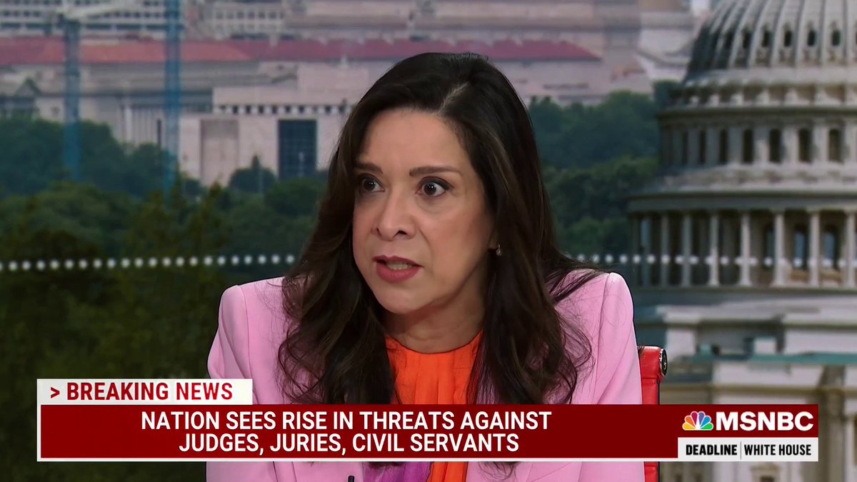"We need to protect judges. We need to make judges feel protected. Judges need to be able to do their jobs without fear of retaliation, retribution and death" - U.S. District Court Judge Esther Salas w/ Nicolle Wallace