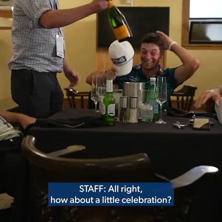 Behind the scenes of Viktor Hovland’s incredible win @BMWChamps 🎥