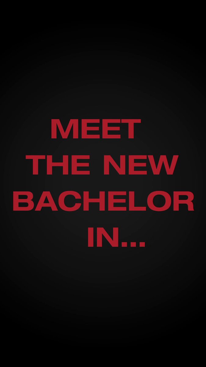 Your new Bachelor in 3…2…1… #TheBachelor