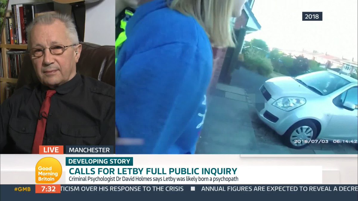 'Did she have had flashes of insight into the evil of what she was doing?' 'Why was she so incredibly good at appearing to be normal?' Richard Madeley asks Dr David Holmes, a criminal psychologist about what Lucy Letby's state of mind was likely like during her heinous crimes.