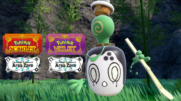 Meet Poltchageist, a newly discovered Pokémon from the land of Kitakami, in The Hidden Treasure of Area Zero 🍵 #PokemonScarletViolet ❤️💜