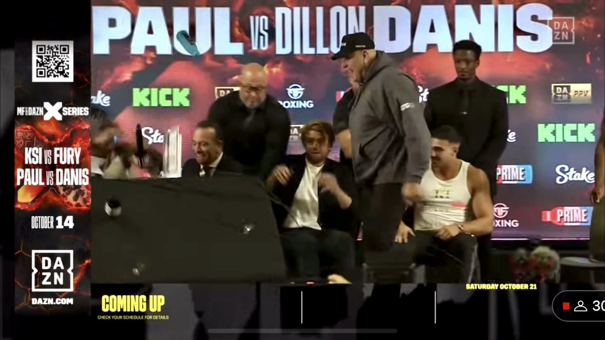 ‼️ John Fury ABSOLUTELY LOSES IT and SMASHES UP the KSI vs Tommy Fury and Logan Paul vs Dillon Danis press conference… [🎥 DAZN Boxing]