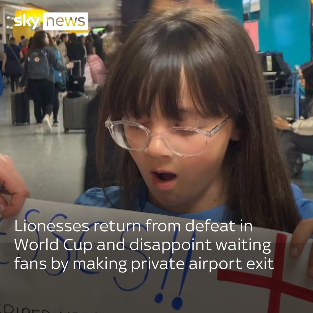 Lionesses return from defeat in World Cup and disappoint waiting fans by making private airport exit. ⚽ Read more👉