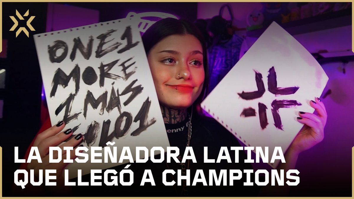 "Tenía 14 años cuando conocí a Riot Games. Su trabajo artístico avivó mi pasión por el arte y el diseño. Ahora, más de 10 años después, el sueño de colaborar con el juego que amo acaba de hacerse realidad." Tinnie X #VALORANTChampions