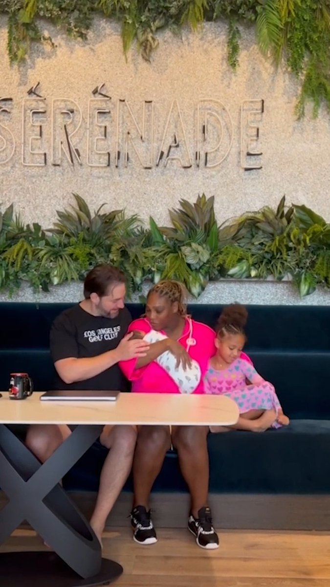 Serena Williams and Alexis Ohanian welcome their second child, a girl named Adira River. ❤️ (🎥 Serena Williams)