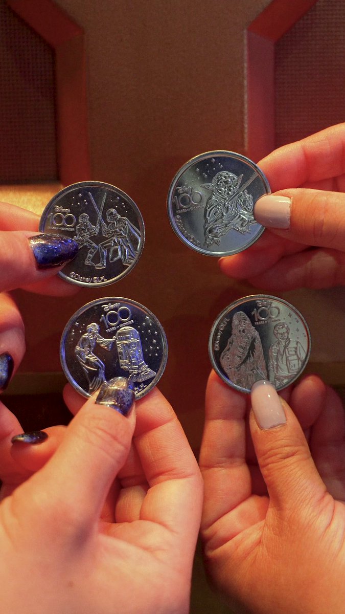 *waves hand* Credits will do fine. Have you collected them all? Discover all the Star Wars #Disney100 Collectible Medallions at Disneyland Resort Resort and Downtown Disney District. Learn more: