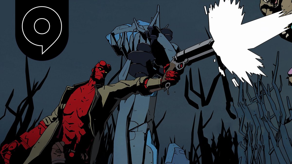 Hellboy enters a Web of Wyrd in the new #gamescom2023 trailer for the game featuring the voice of the dearly departed Lance Reddick as Hellboy.