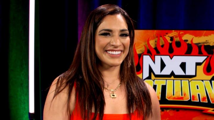 EXCLUSIVE: Raquel explains why she came to #NXTHeatwave to take out her #WWEPayback opponent, RheaRipley_WWE. #WWENXT